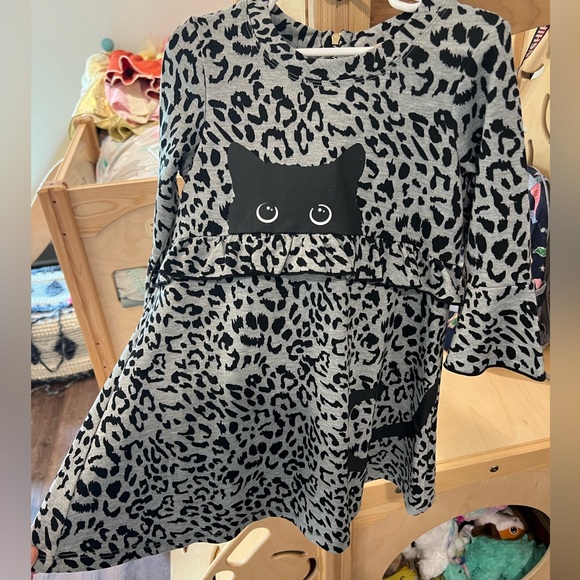 Size 6 Truly Me black cat dress - Picture 1 of 1